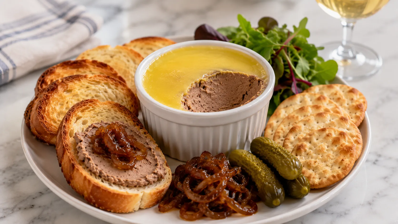 Mary Berry Chicken Liver Pate served chilled