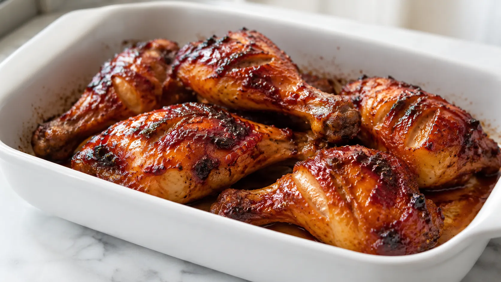 Mary Berry Chicken Marinade with glossy honey-garlic roasted chicken legs and caramelized edges
