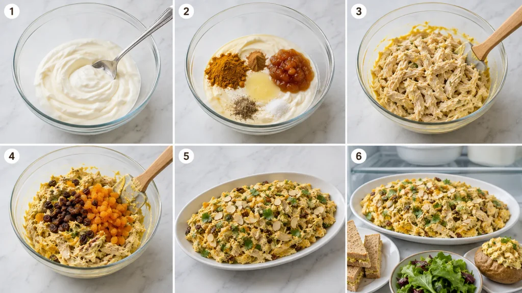 Step-by-step preparation of Mary Berry Coronation Chicken Recipe