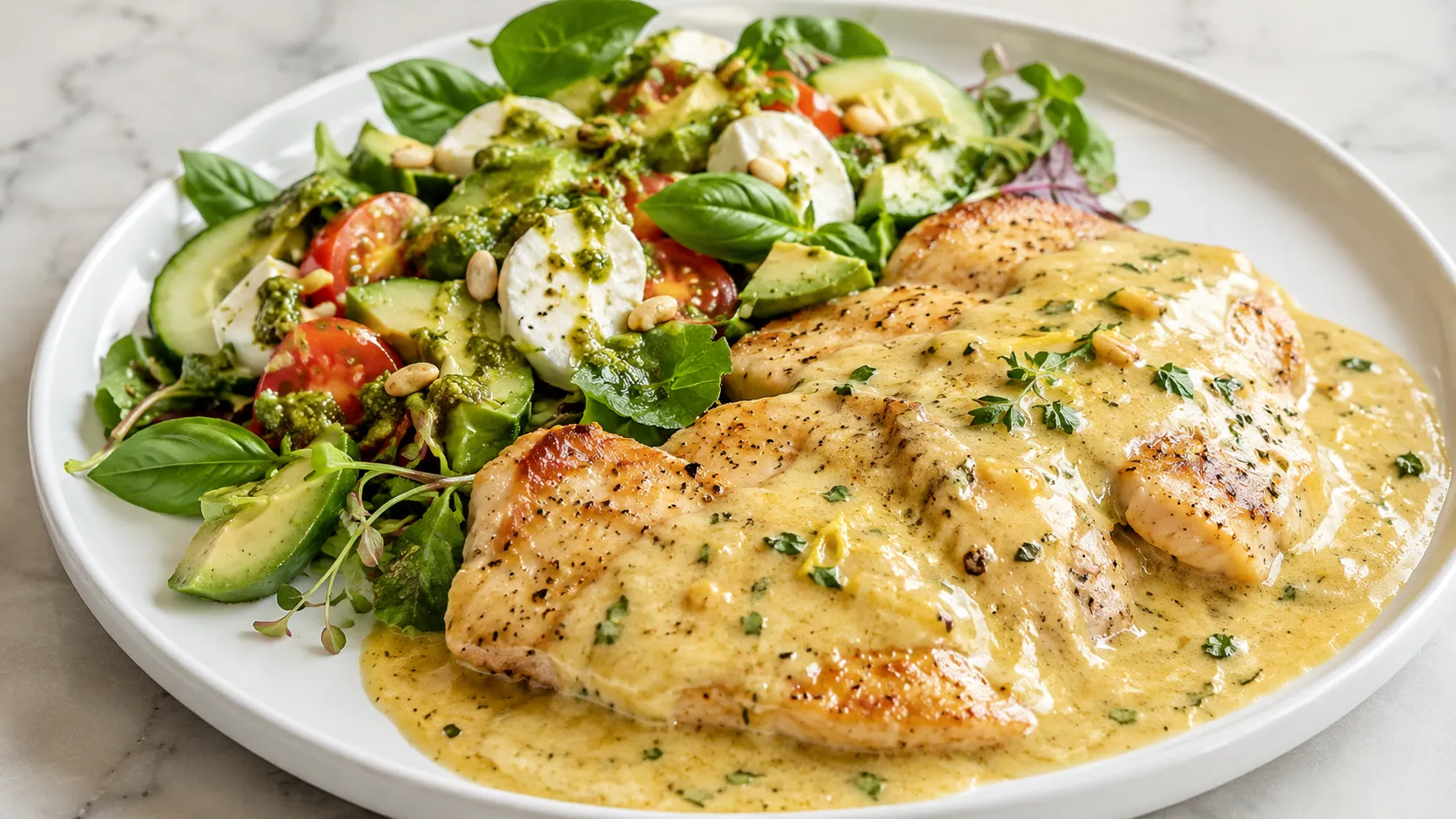 Mary Berry Lemon Chicken with creamy lemon sauce