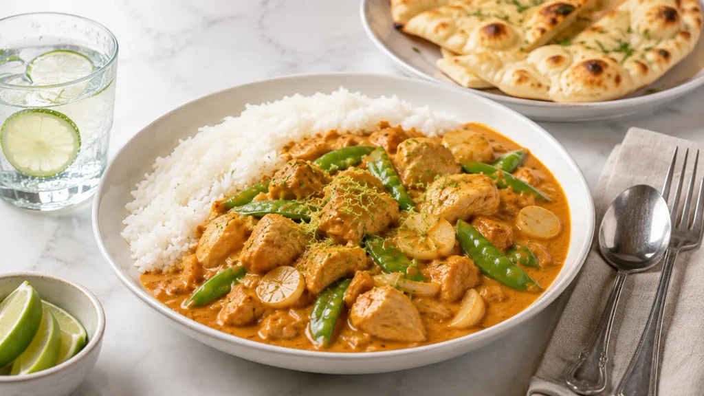 Mary Berry Thai Chicken Curry presented ready to serve
