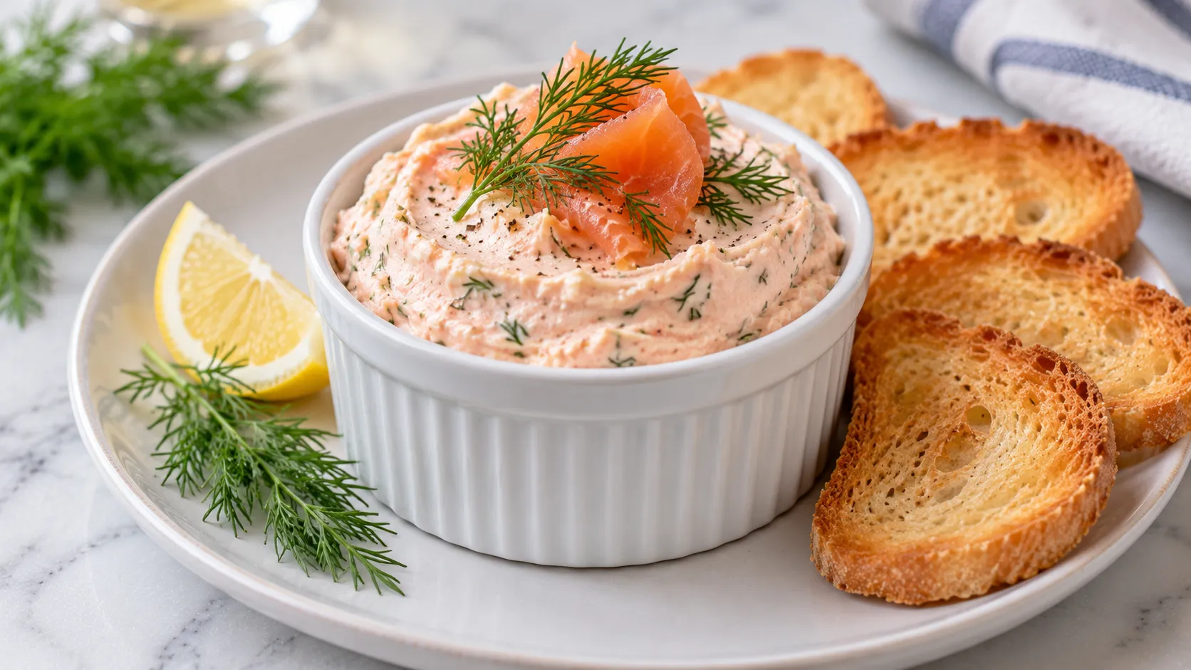Mary Berry Salmon Mousse Recipe with a smooth creamy texture and dill garnish