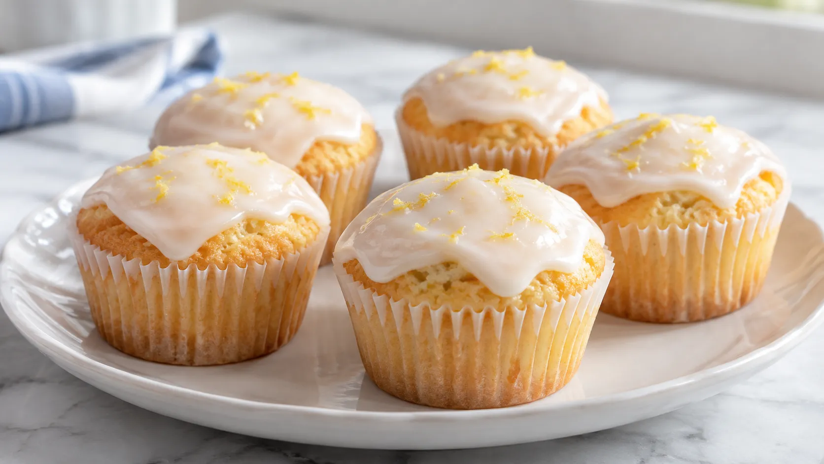 Mary Berry Gluten Free Cupcakes with simple icing and a light lemon finish