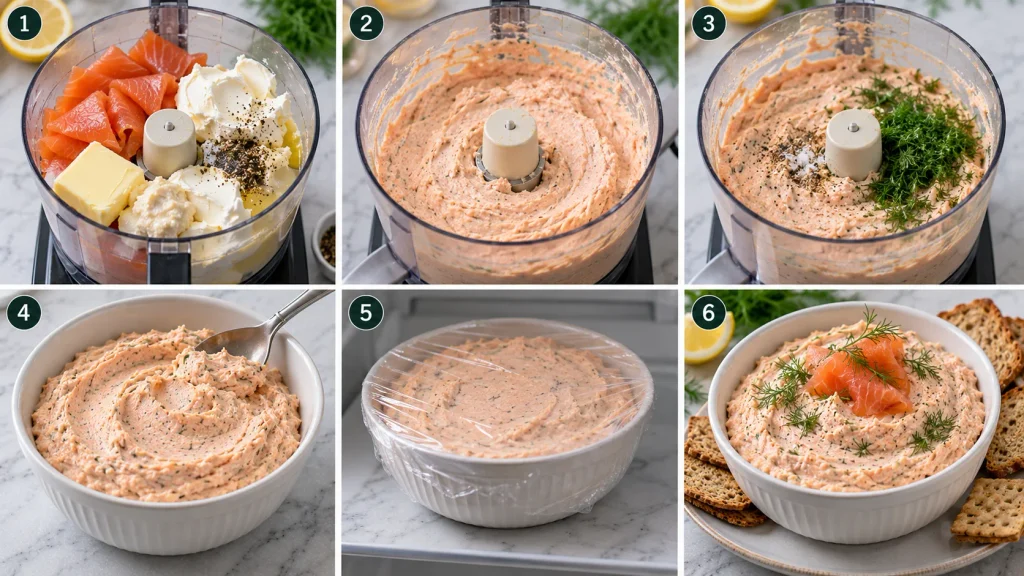 Step-by-step preparation of Mary Berry Smoked Salmon Pate Recipe