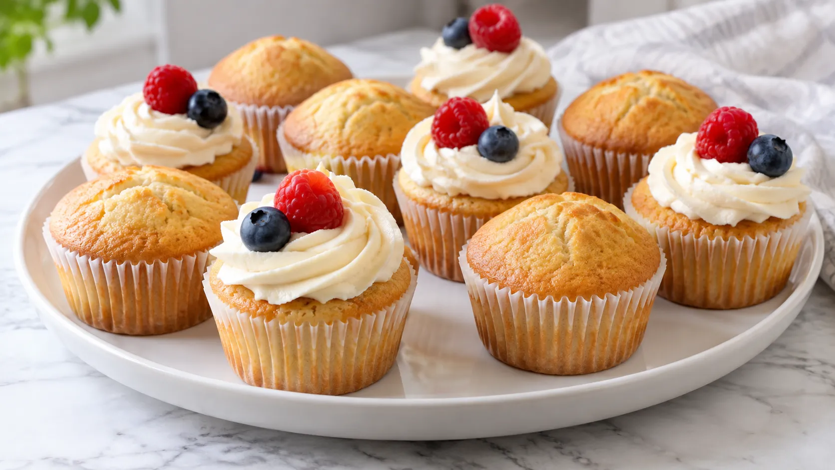 Mary Berry Vegan Cupcakes Recipe with a soft, lightly golden sponge and swirled vegan buttercream